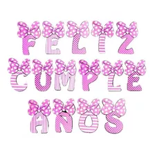 Guinalda Banner Para Cumpleaños Minnie Lazo