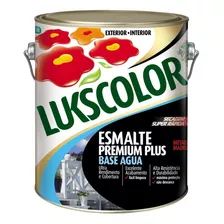 Tinta Esmalte Base Água 3,6litro Lukscolor Com Suave Perfume Cor Azul Del Rey