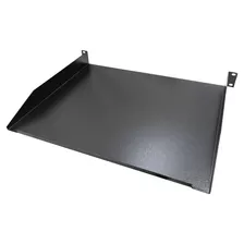 Bandeja Frontal 1 X 360mm Preta Para Racks Padrão 19 Bfr0003