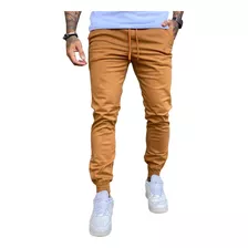 Calça Jeans Masculina Jogger Com Punho Preta Azul Camuflada