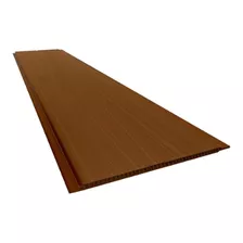 Cielorraso Pvc Marron 4 Metros 8mm Caoba Techo Revestimiento