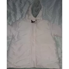 Campera Rosa Nena Forrada Abrigo Algodón Talle 4 Y 8