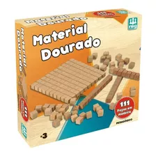 Material Dourado C/ 111 Peças - Pedagógico - Educativo - Nig