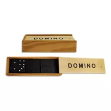 Juego De Mesa Dominó En Caja De Madera