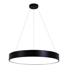 Lampara Colgante Led Circular 40cm 36w Luz Neutra Color Negro