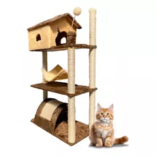 Arranhador Gato Brinquedo Camarote Rede Bolinha