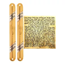 Mezuzá Com Escritas Em Hebraico+ Pergaminho Grátis- Kit 2un