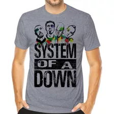 Camiseta Bandas Rock System Of A Down Camisas Blusas Moda