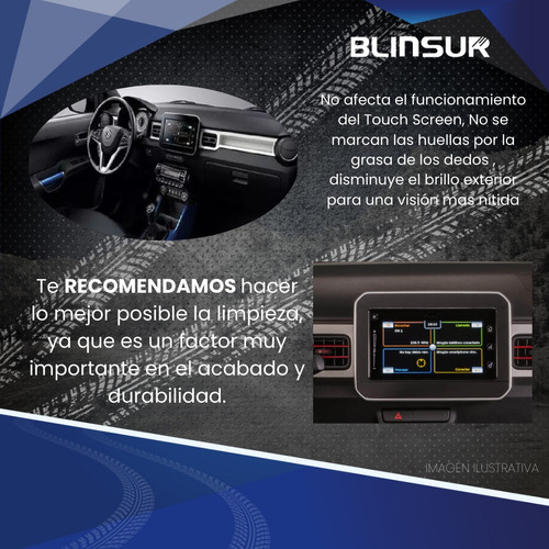 Mica Protector De Pantalla Para Suzuki Ignis 2021 Al 2023 Foto 3