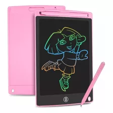 Pizarra Mágica Para Niños, Pantalla Lcd, Escritura, Dibujo, Color Rosa