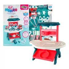 Brinquedo Médico 25 Peças Kit Com Mesa Criança Promoção 