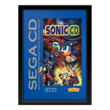 Quadro Sonic Cd Sega Cd Mega Drive Tectoy Br A3 33x45cm