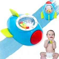 Brinquedo Chocalho Foguete Bebê Interativo Educativo Com Som