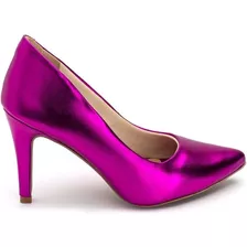 Sapato Scarpin Feminino Bico E Salto Fino Social Promoção