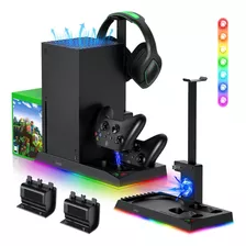 Base Enfriamiento Cargador Para Gamapad Xbox Serie X Con Rgb