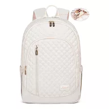 Mochila Para Laptop Lovevook, Impermeable, Beige, 40 Cm