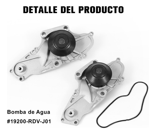 Kit Distribucion Bomba Agua Honda Accord Odyssey Pilot Acura Foto 2