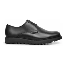 Sapato Derby Masculino Tratorado Oxford Elegante Couro Roma