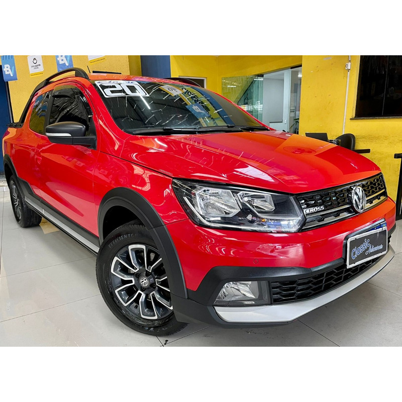 VISITANDO R$ 85.860 Volkswagen Saveiro Cross CD 2020 aro 15 Branco Cristal  MT5 1.6 16v Flex 120 cv 