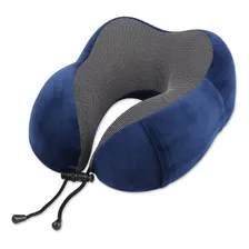 Almohada De Viaje Pierre Cardin Con Memoria Suave Avión Color Azul Pc6003