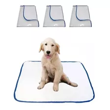 Kit 3 Tapetes Higiênicos Lavável Canino Cães Cachorro 50x60