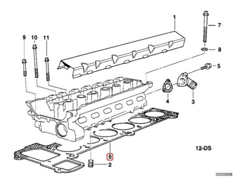 Junta Empaque Cabeza Bmw Z3 323i 328i 528i Escape Admisin Foto 3