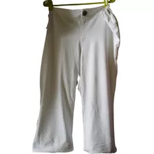 Capris De Algodon Pique Blanco, Talles 4 Al 9,