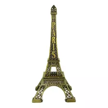 Souvenir Torre Eiffel Paris Decoracion Adorno 25 Cm Color Bronce