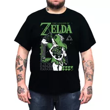 Camiseta Zelda Link Plus Size Tamanho Grande Xg