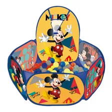 Piscina De Bolinha Mickey Cesta De Basquete Com 100 Bolinhas