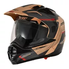 Capacete Moto X11 Crossover Adv On E Off Road Com Óculos