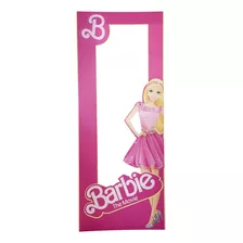Caja Gigante Barbie Rosa 1.90 M Parafiestas Con Dibujo