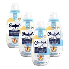 Kit 4 Amaciantes Concentrado Comfort Puro Cuidado 1l