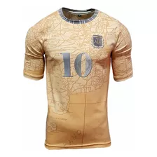 Camiseta Futbol Kapho Argentina Mapa Gold Adultos