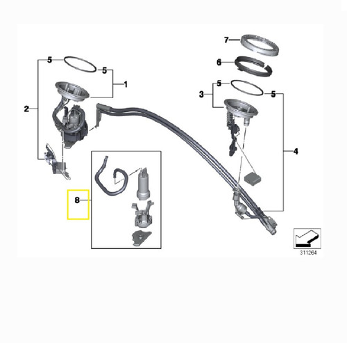 Bomba Gasolina Bmw 745 I 2001-2005  Premium Foto 5