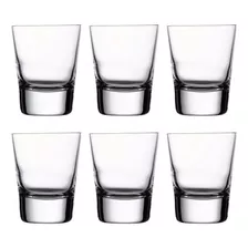 Set X6 Vaso Cristal Nude Pasabahce Profesional Chupito Shot