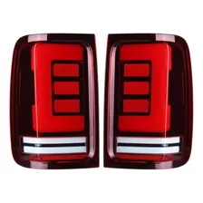 Faros Traseros Full Led Rojo Para Volkswagen Amarok X2