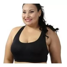 Kit 3 Top Plus Size Fitness Academia Nadador Top 44 Ao 66 