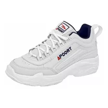 Tenis De Hombre Apoort Blanco 089-601