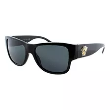 Gafas De Sol Versace Ve4275 Gb187 Acetato Negro Oro Negro