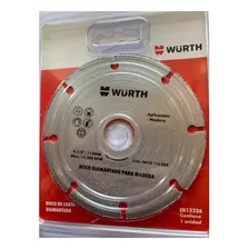 Disco De Corte Diamantado Para Madera 115mm Wurth 