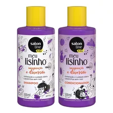  Kit Shampoo Condicionador Meu Lisinho 300ml Salon Line