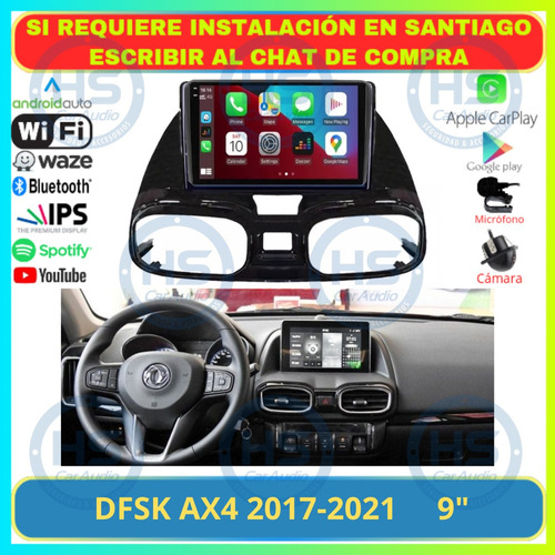 Radio 9 Pulgadas Android Auto Carplay Dfsk Ax4 2017-2021 Foto 2