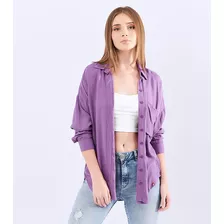 Camisa Manga Larga Para Mujer Oversize Unser