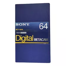 Fita Betacam Sony Digital Bct D64l Raridade Nova