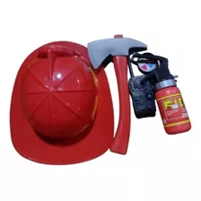 Set Casco De Bombero Juego Para Niños Más Accesorios 