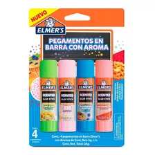 Adhesivo En Barra Elmers 6gr Con Aroma X 4 Adhesivos