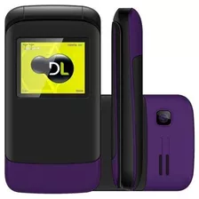 Celular D.l Yc-230 Dual Chip Sim Preto/violeta 32 Mb Ram