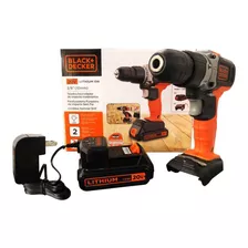 Taladro 3/8 Perc 20v. 2 Veloc. Black & Decker Bcd704c1-b3