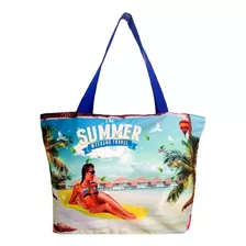 Frete Grátis Bolsa Grande Moda Tropical Verão Feminina